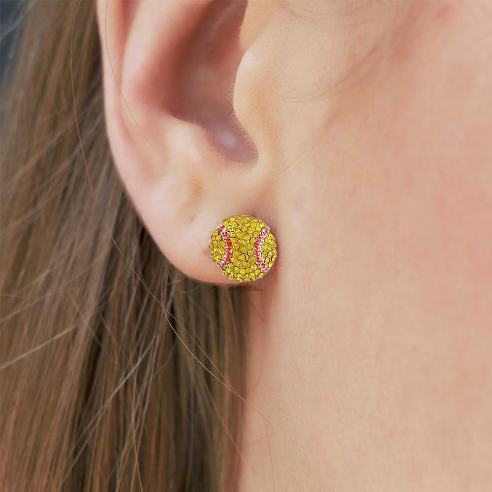 Engraved love dangle earrings | Rebekajewelry